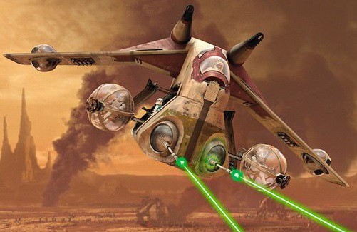 REPUBLIC GUNSHIP STAR WARS Revell Domino Model